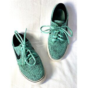 Nike Stefan Janoski Skateboarding Mint Black Speckle Tennis Shoes S 3.5